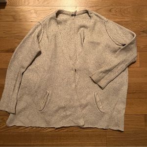 Free People Tan Oversized Cardigan